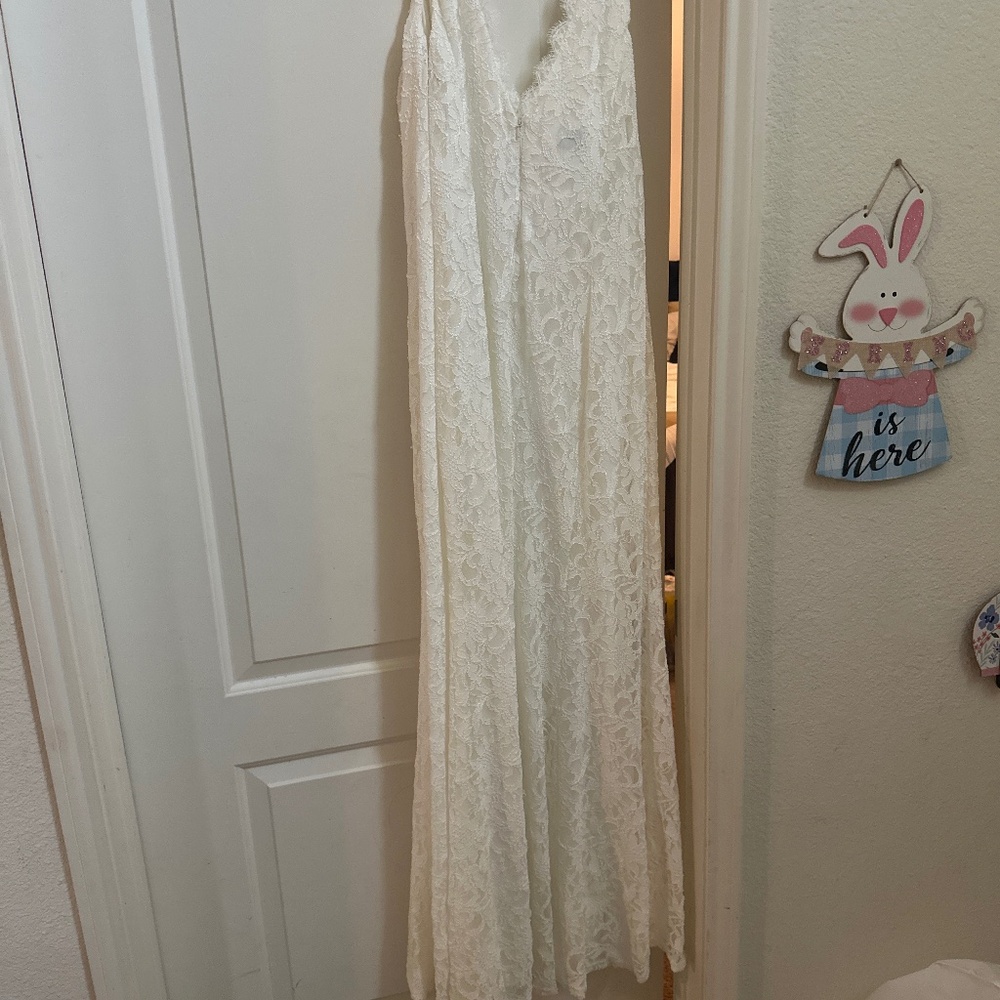 David’s Bridal Studio Lace Wedding Dress